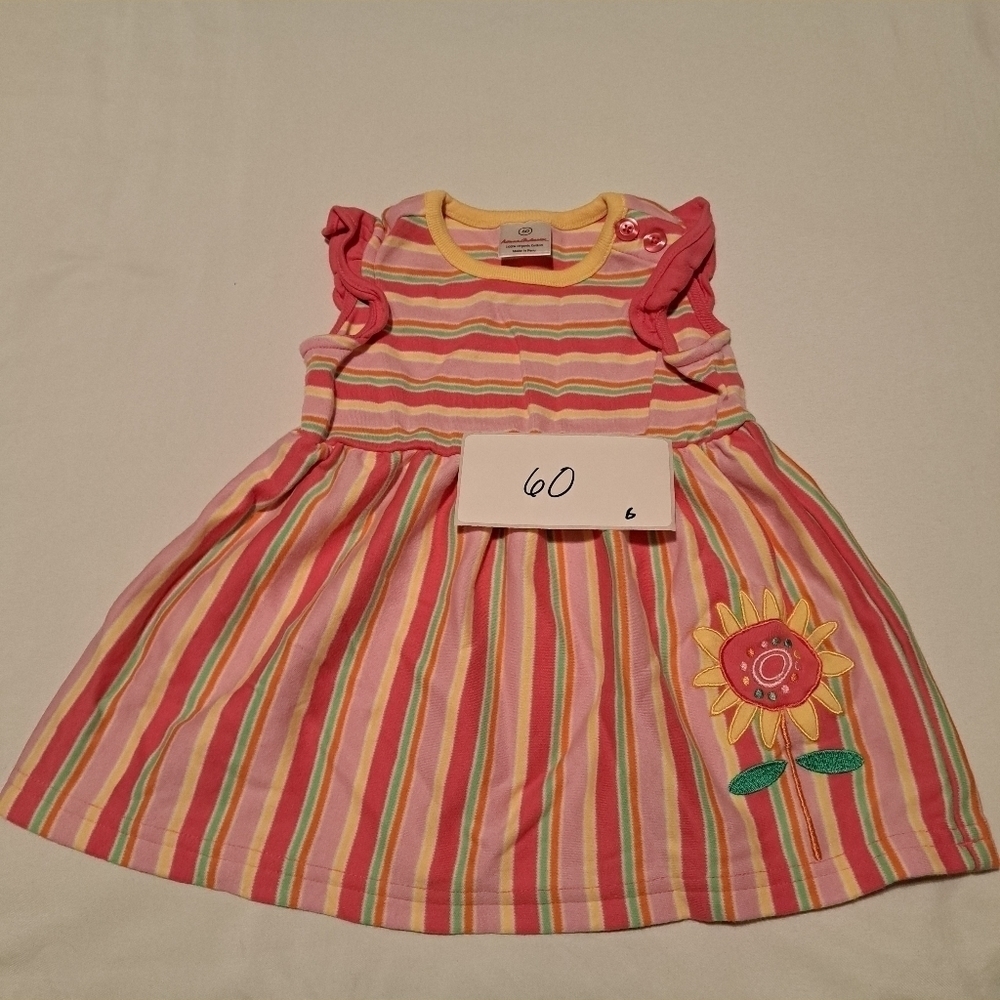 Hanna Andersson sunflower dress size 60 or 3-6 months